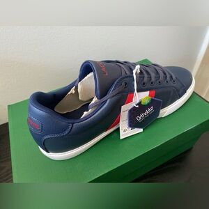 Lacoste Men's Lace-Up Sneakers ✨ Navy + White | logo patriotic